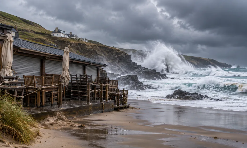 Kornwalia i Devon szykują się na sztorm „Austen” – rady Met Office i apel, by unikać wybrzeża