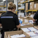 Ponad 12 tysięcy podrobionych zastrzyków odchudzających w magazynie w Birmingham – towar wart 2 miliony funtów