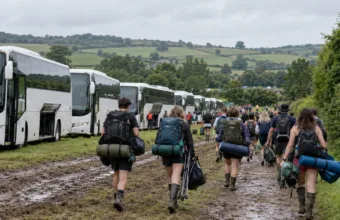 Za dużo sprzedanych miejsc w autokarach na Glastonbury – klienci dostaną zwrot za przejazd i zachowają bilety