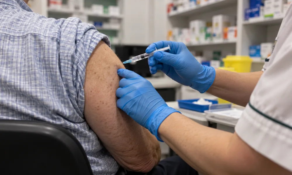 Ponad 10 milionów szczepień przeciw grypie w Anglii – NHS apeluje do uprawnionych, zapisy także przez aplikację NHS App