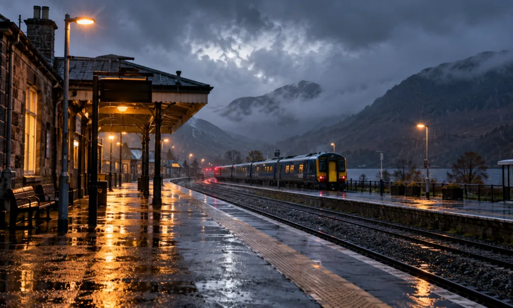 Sztorm „Boelo” w Szkocji – ScotRail zamyka odcinki czterech linii, policja odradza zbędne podróże w weekend 24-25 października