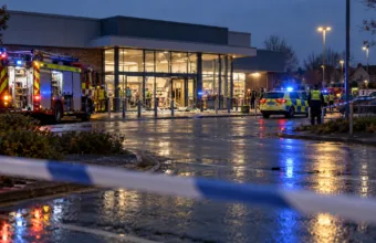 Samochód wjechał w sklep Lidl w Wolverhampton – nie żyje mężczyzna po trzydziestce, kilka osób rannych