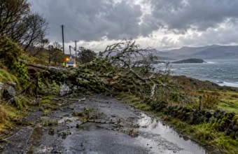 Sztorm „Boelo” – porywy do 137 km/h w Szkocji, ponad tysiąc domów bez prądu koło Springfield i Bushmills, w poniedziałek kolejna wichura