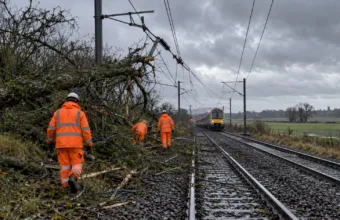 Greater Anglia po zniszczeniach sieci trakcyjnej – linie znów otwarte, ale w niedzielę 25 października wciąż utrudnienia na trasach z Londynu do Norwich i Ipswich