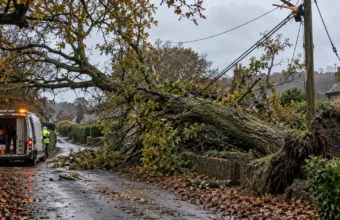 Tysiące domów bez prądu w południowo-wschodniej Anglii po sztormie „Boelo” – awarie w hrabstwach Kent, East Sussex i Surrey