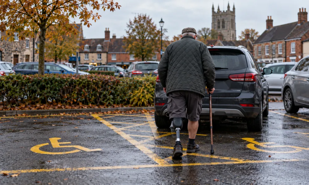 Niebieska karta parkingowa dla osoby po amputacji dopiero po badaniu u fizjoterapeuty – mieszkaniec Norfolk chce zmiany zasad