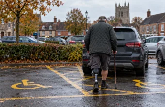 Niebieska karta parkingowa dla osoby po amputacji dopiero po badaniu u fizjoterapeuty – mieszkaniec Norfolk chce zmiany zasad