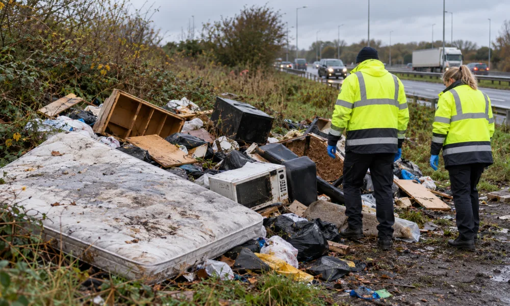 „Śmieciowi detektywi” tropią sprawców nielegalnych wysypisk koło Grimsby i w Hull – kara może sięgnąć 5 000 funtów